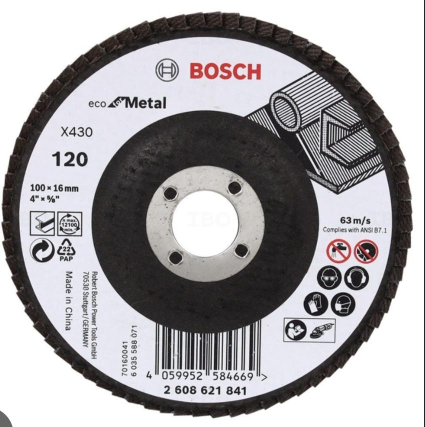 flap disc X430 4" G120 ( MOQ 200)
