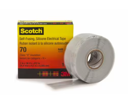 Scotch Self Fusing Silicon Rubber Tape 70 | Pack of 10 Rolls