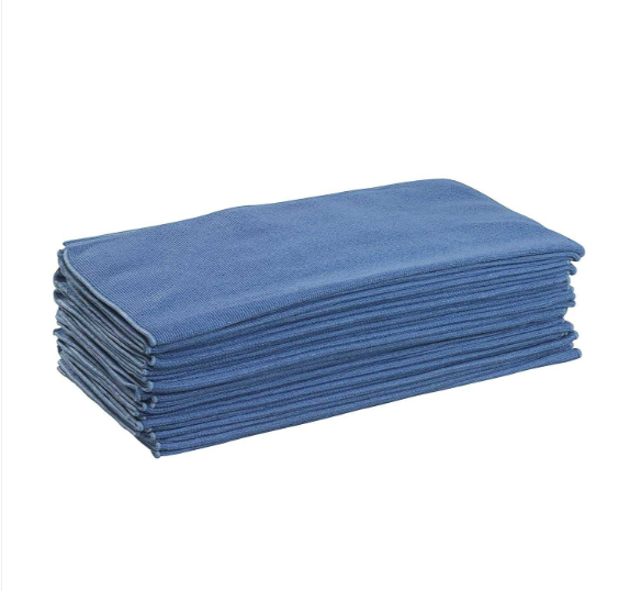 KIMTECH PREP* Surface Preparation Microfibre Cloth 7589 / Flat Sheets / Blue / 40 cm x 40 cm, 07589 (Pack of 25 cloth)