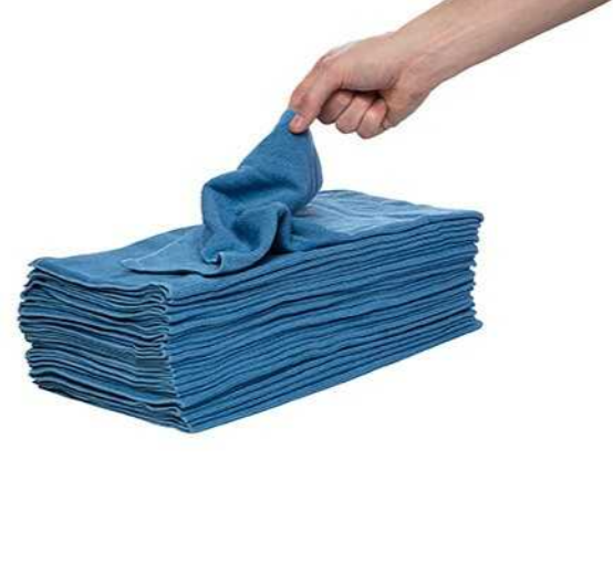 KIMTECH PREP* Surface Preparation Microfibre Cloth 7589 / Flat Sheets / Blue / 40 cm x 40 cm, 07589 (Pack of 25 cloth)