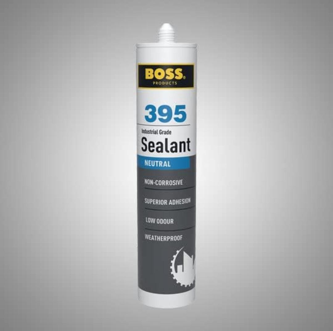 Boss 395 Neutral Non corrosive industrial silicon 280ml (pack of 24)