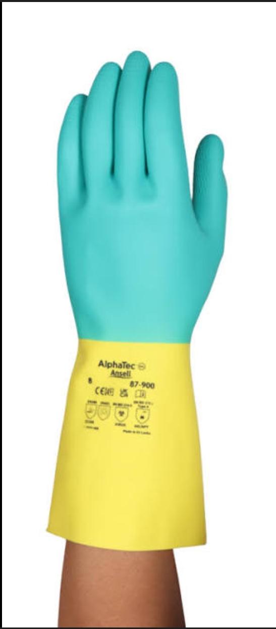 Ansell Alphatec 87-900 chemical protective gloves (pack of 12 pairs)